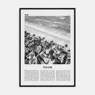 Tulum Travel B&W No 2 Poster