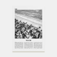 Tulum Travel B&W No 2 Poster