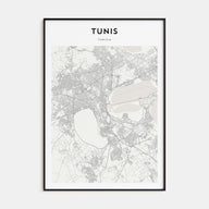 Tunis Map Portrait Poster