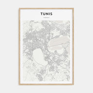 Tunis Map Portrait Poster