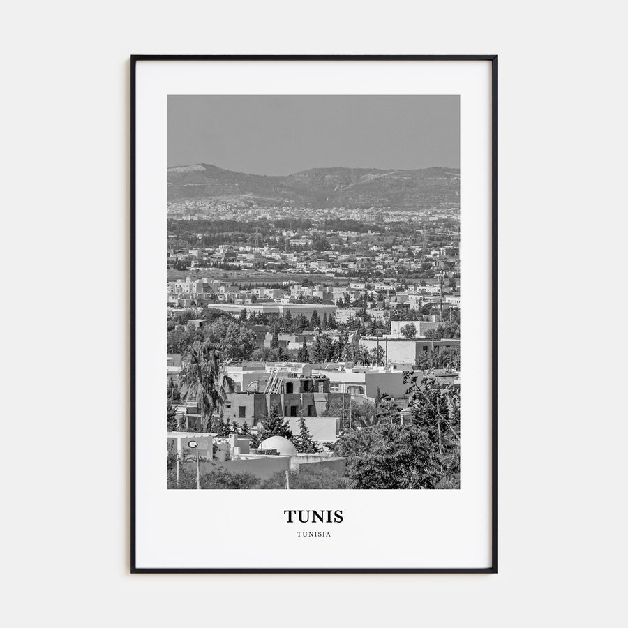 Tunis Portrait B&W Poster