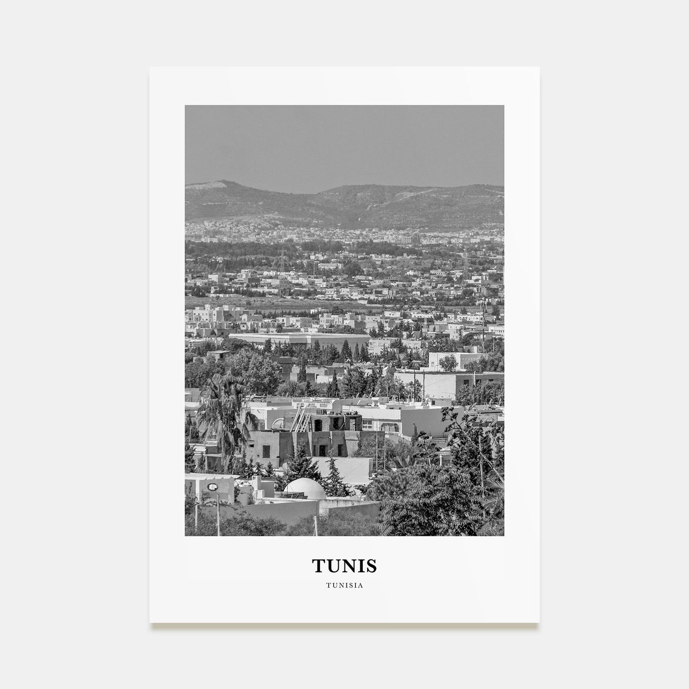 Tunis Portrait B&W Poster