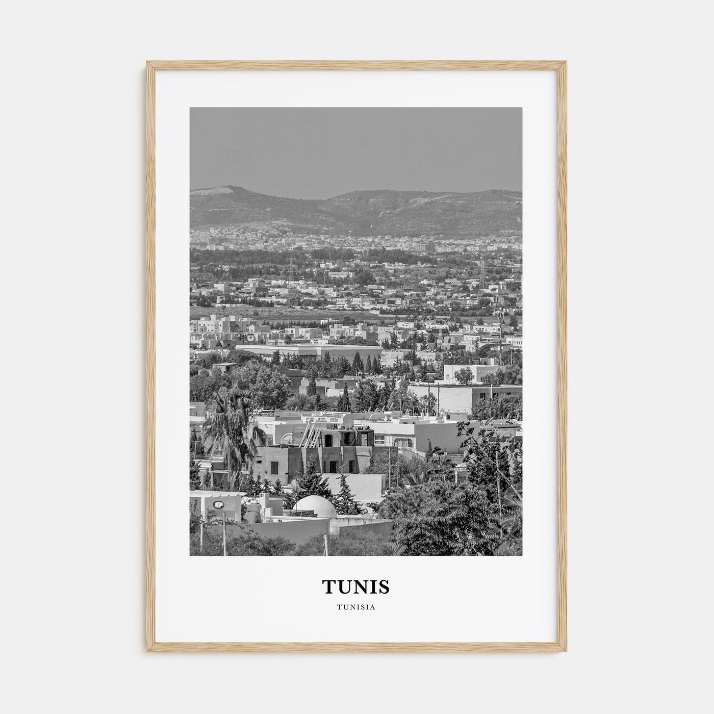 Tunis Portrait B&W Poster