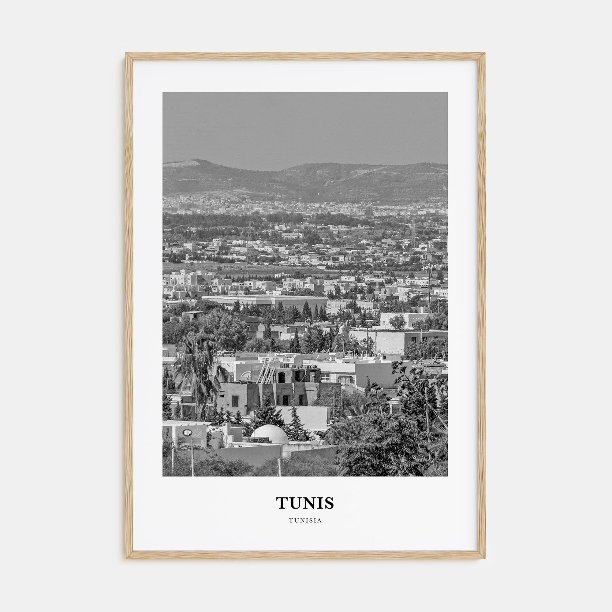 Tunis Portrait B&W Poster