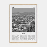 Tunis Travel B&W Poster