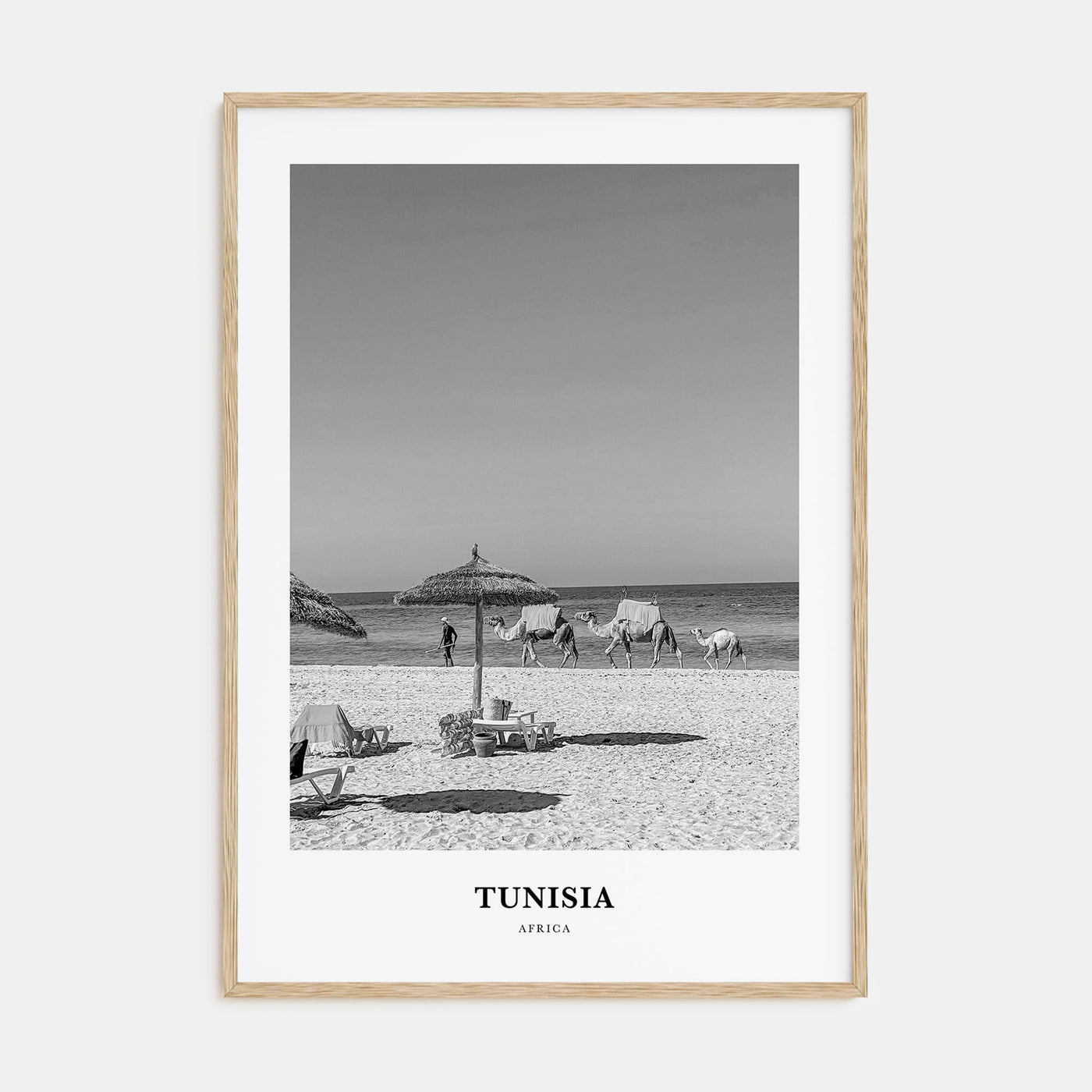 Tunisia Portrait B&W Poster