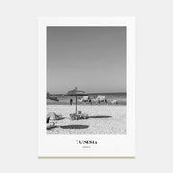 Tunisia Portrait B&W Poster