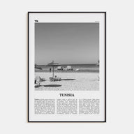 Tunisia Travel B&W Poster