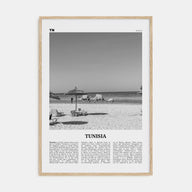 Tunisia Travel B&W Poster