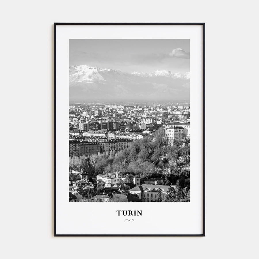 Turin Portrait B&W Poster