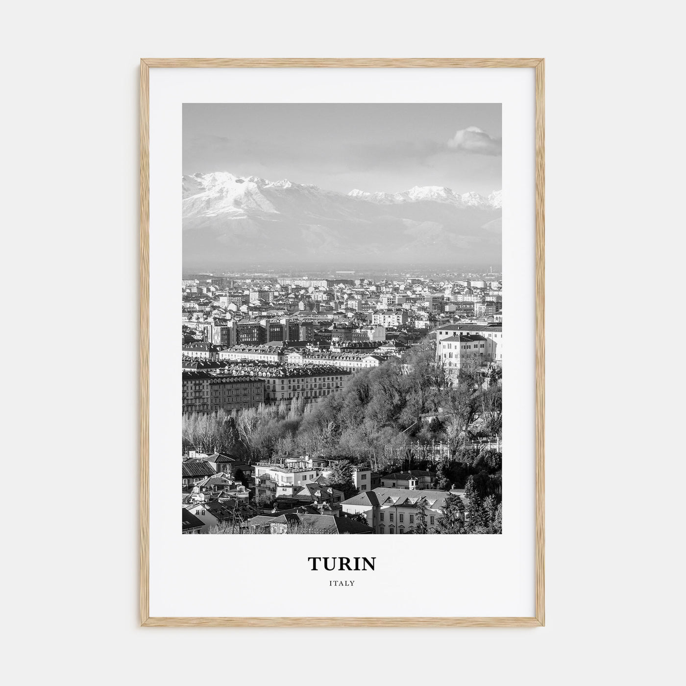 Turin Portrait B&W Poster