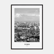 Turin Portrait B&W Poster