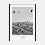Turkey Portrait B&W Poster