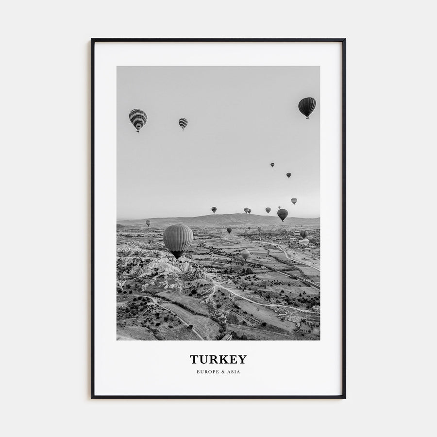 Turkey Portrait B&W Poster