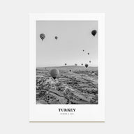 Turkey Portrait B&W Poster