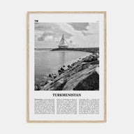 Turkmenistan Travel B&W Poster
