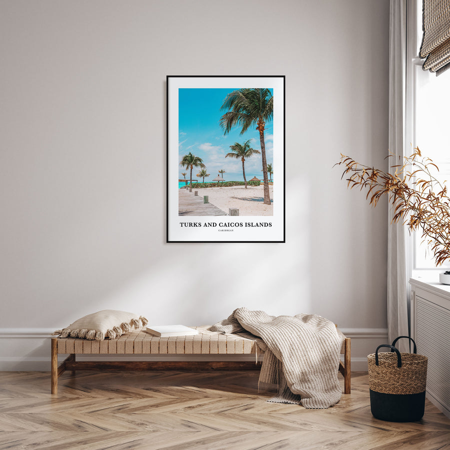 Turks and Caicos Islands Portrait Color Poster