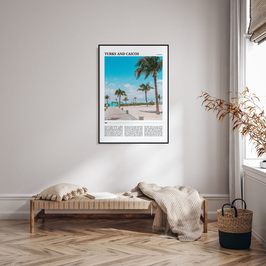 Turks and Caicos Islands Travel Color Poster