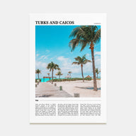 Turks and Caicos Islands Travel Color Poster