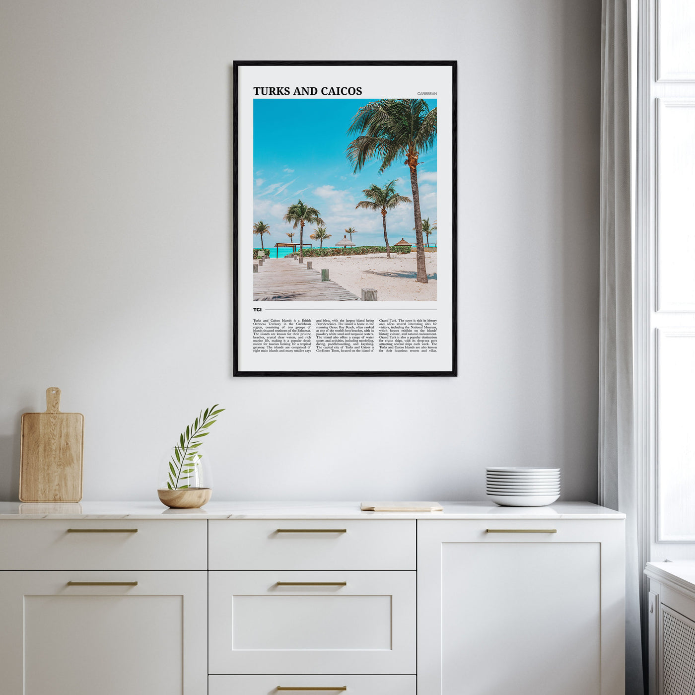Turks and Caicos Islands Travel Color Poster