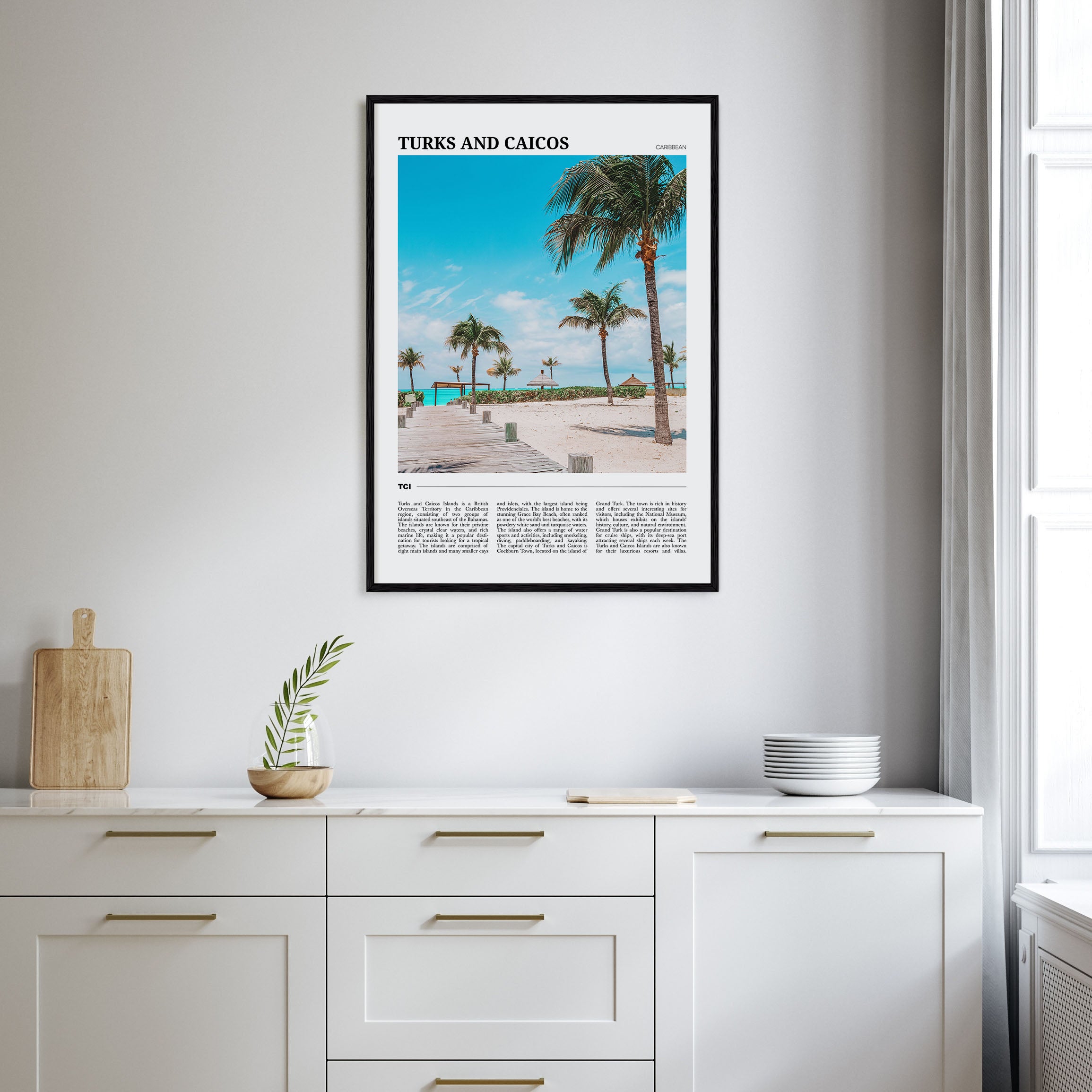 Turks and Caicos Islands Travel Color Poster