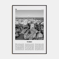 Turku Travel B&W Poster