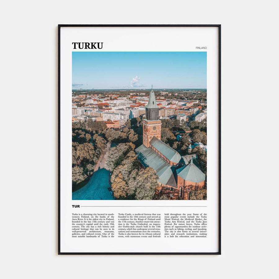 Turku Travel Color Poster