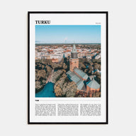 Turku Travel Color Poster