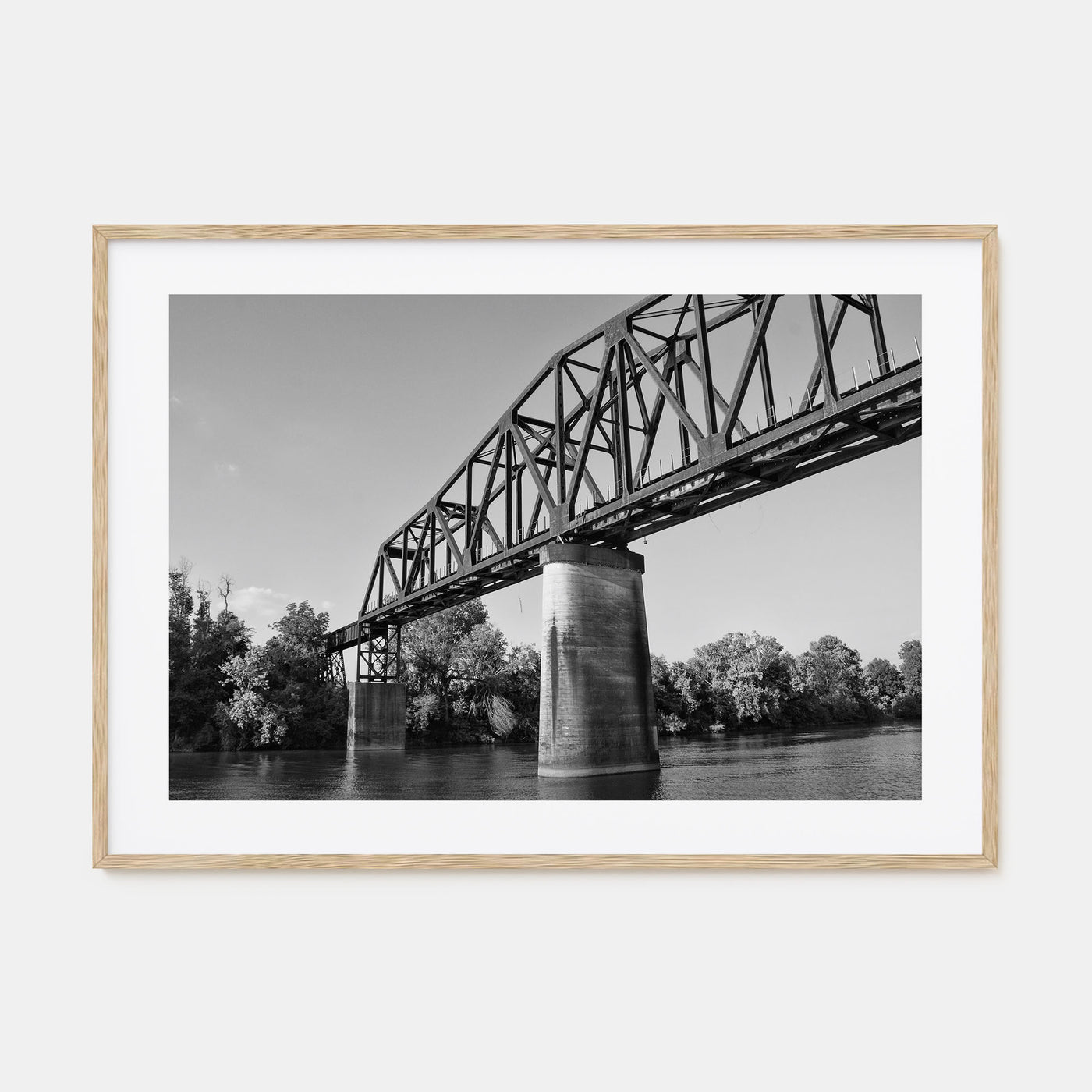 Tuscaloosa Landscape B&W Poster