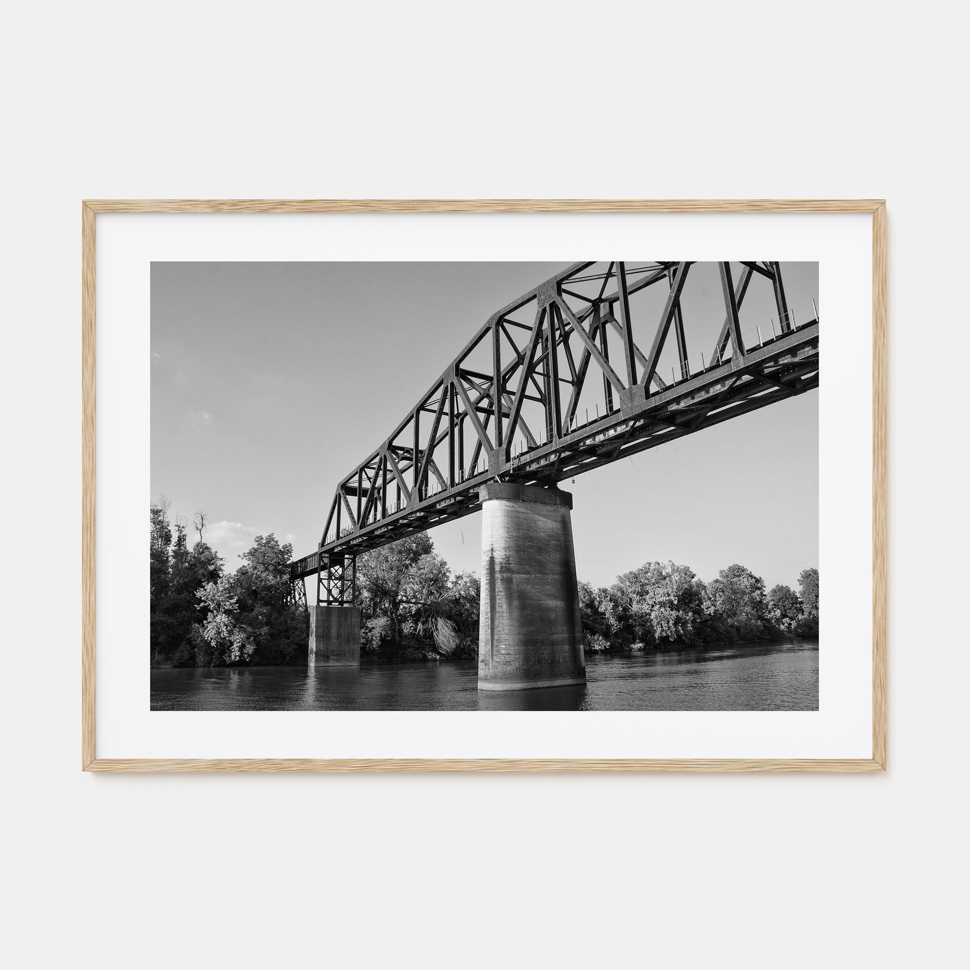 Tuscaloosa Landscape B&W Poster