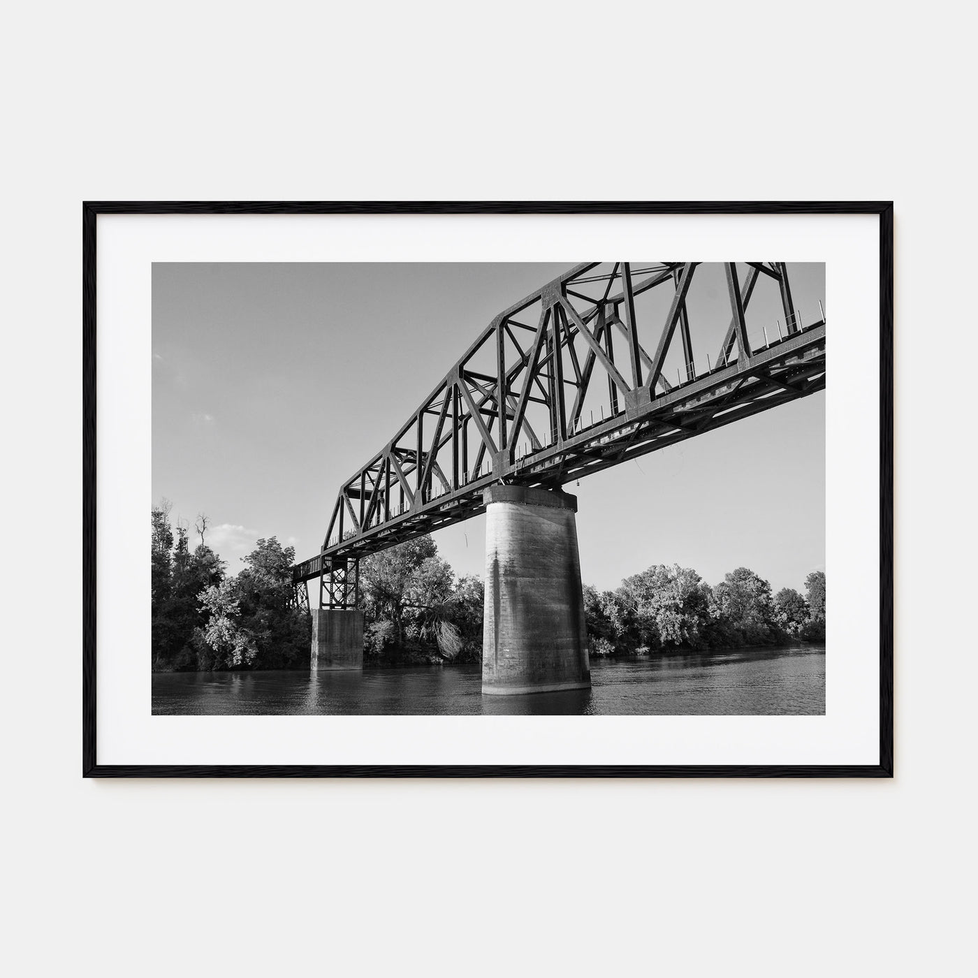 Tuscaloosa Landscape B&W Poster