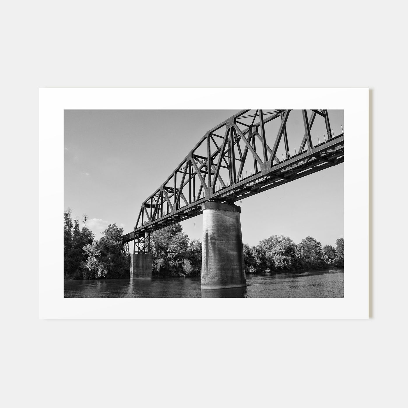 Tuscaloosa Landscape B&W Poster