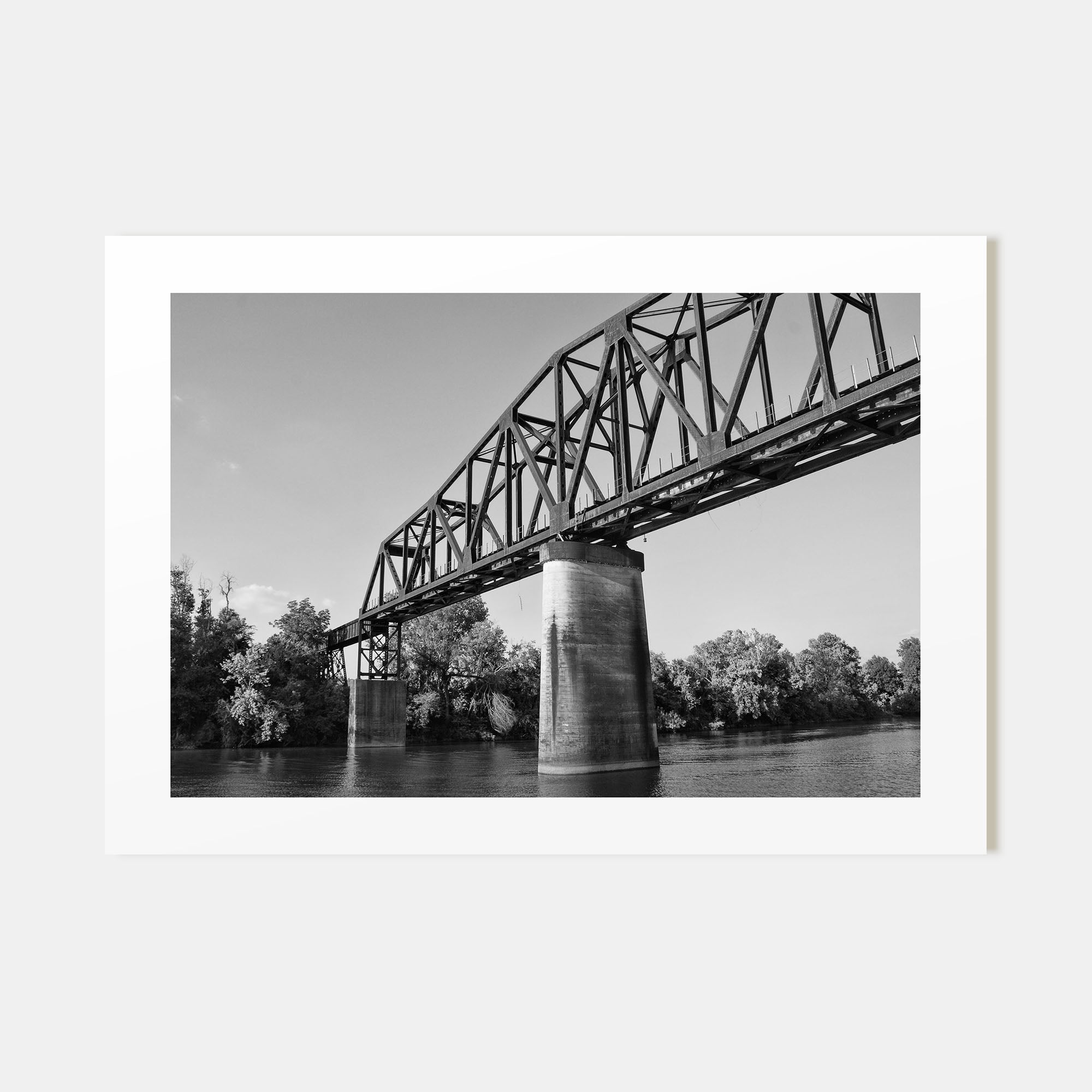 Tuscaloosa Landscape B&W Poster
