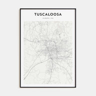 Tuscaloosa Map Portrait Poster