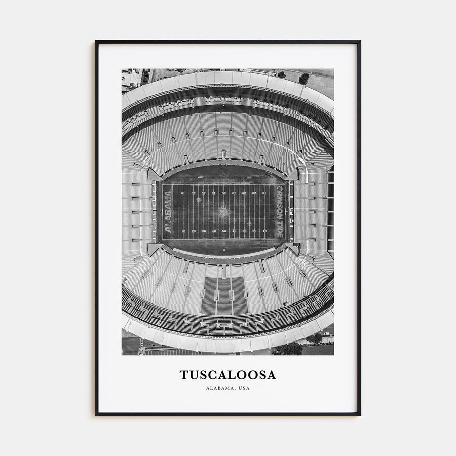 Tuscaloosa Portrait B&W Poster