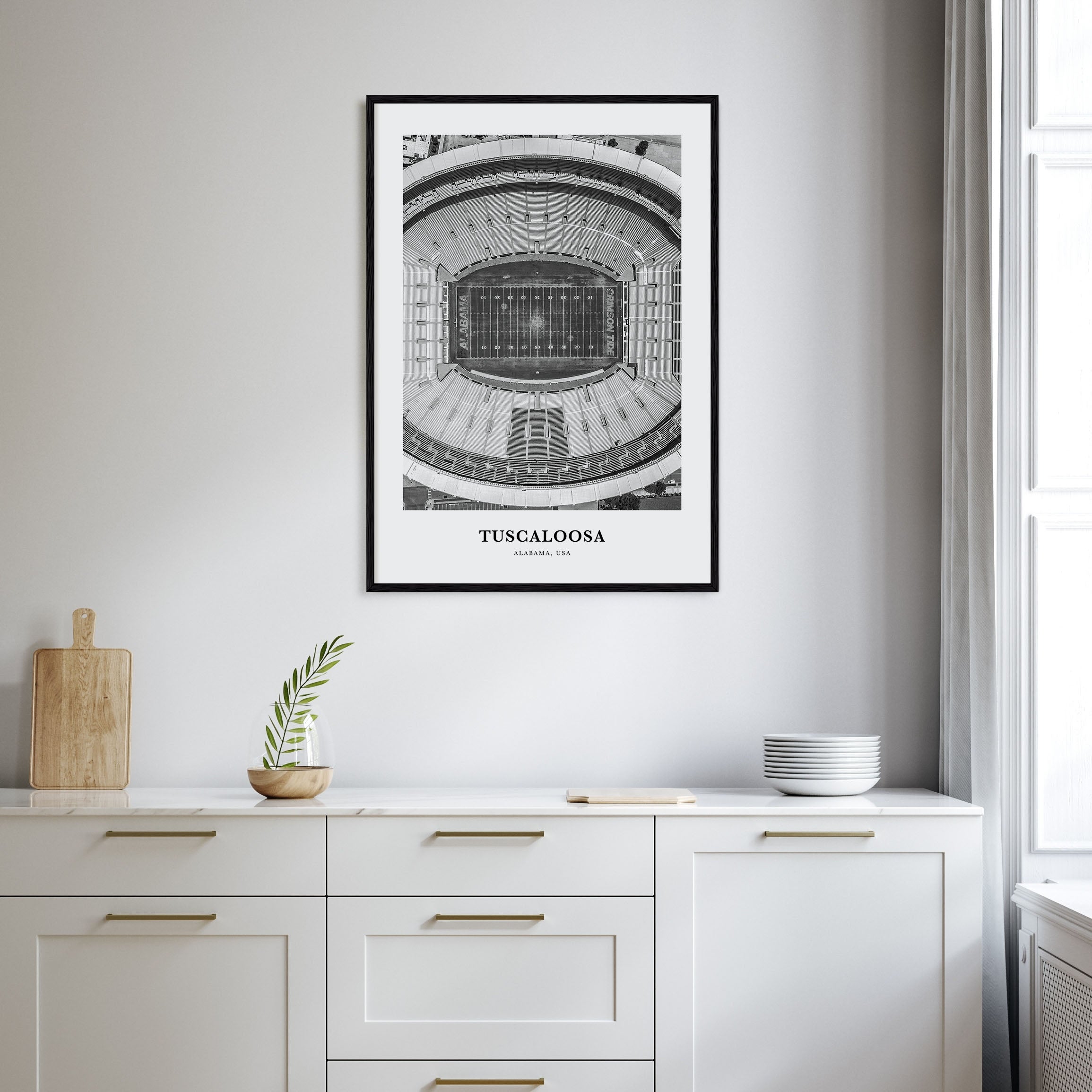Tuscaloosa Portrait B&W Poster