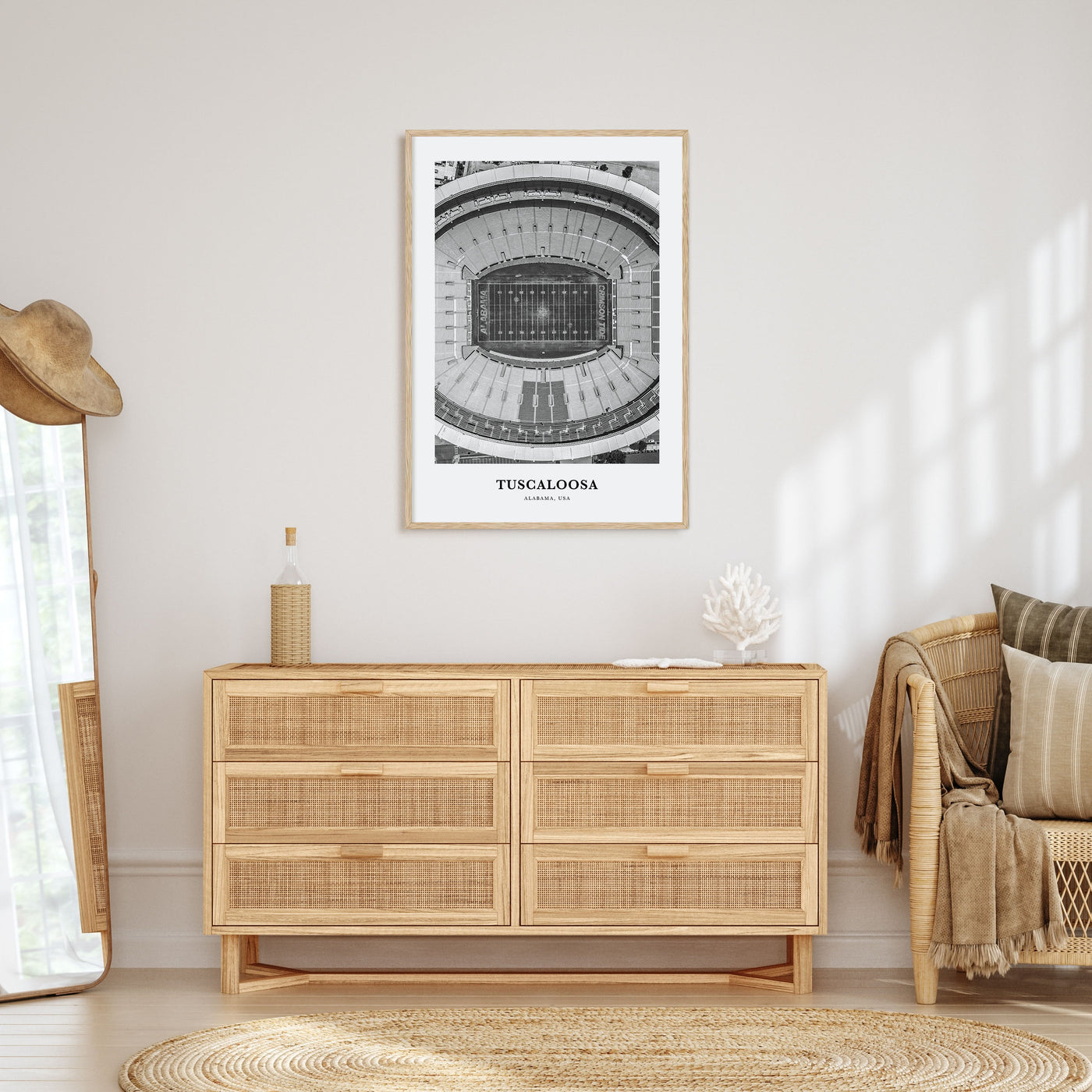 Tuscaloosa Portrait B&W Poster