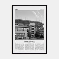 Tuscaloosa Travel B&W No 2 Poster