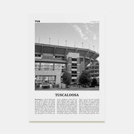 Tuscaloosa Travel B&W No 2 Poster