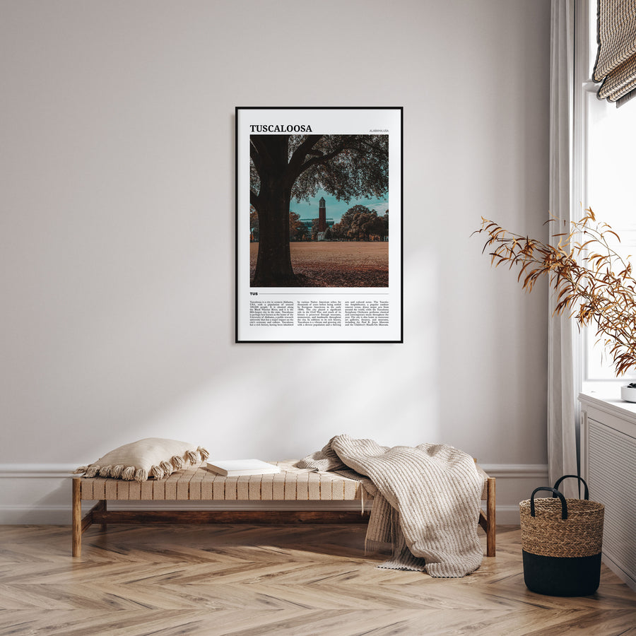 Tuscaloosa Travel Color Poster