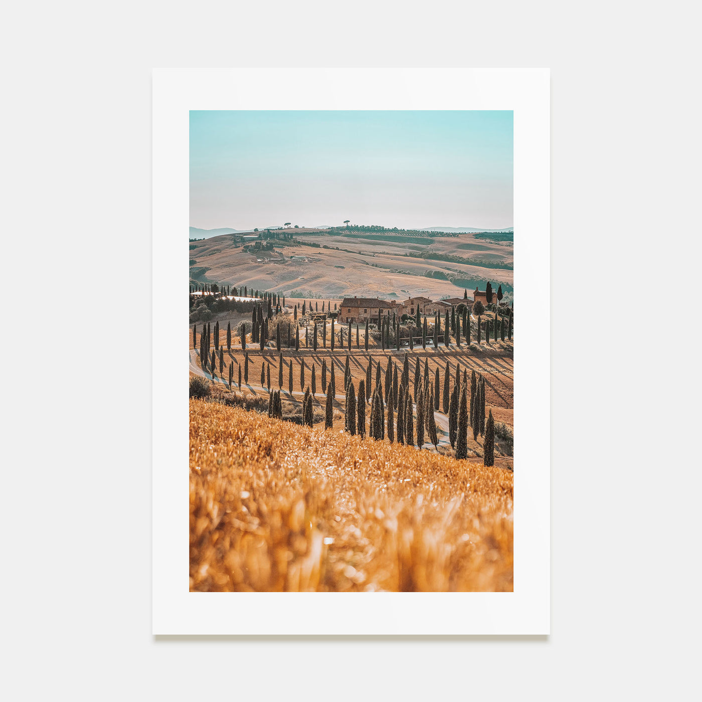 Tuscany Hillside View Photo Color Poster