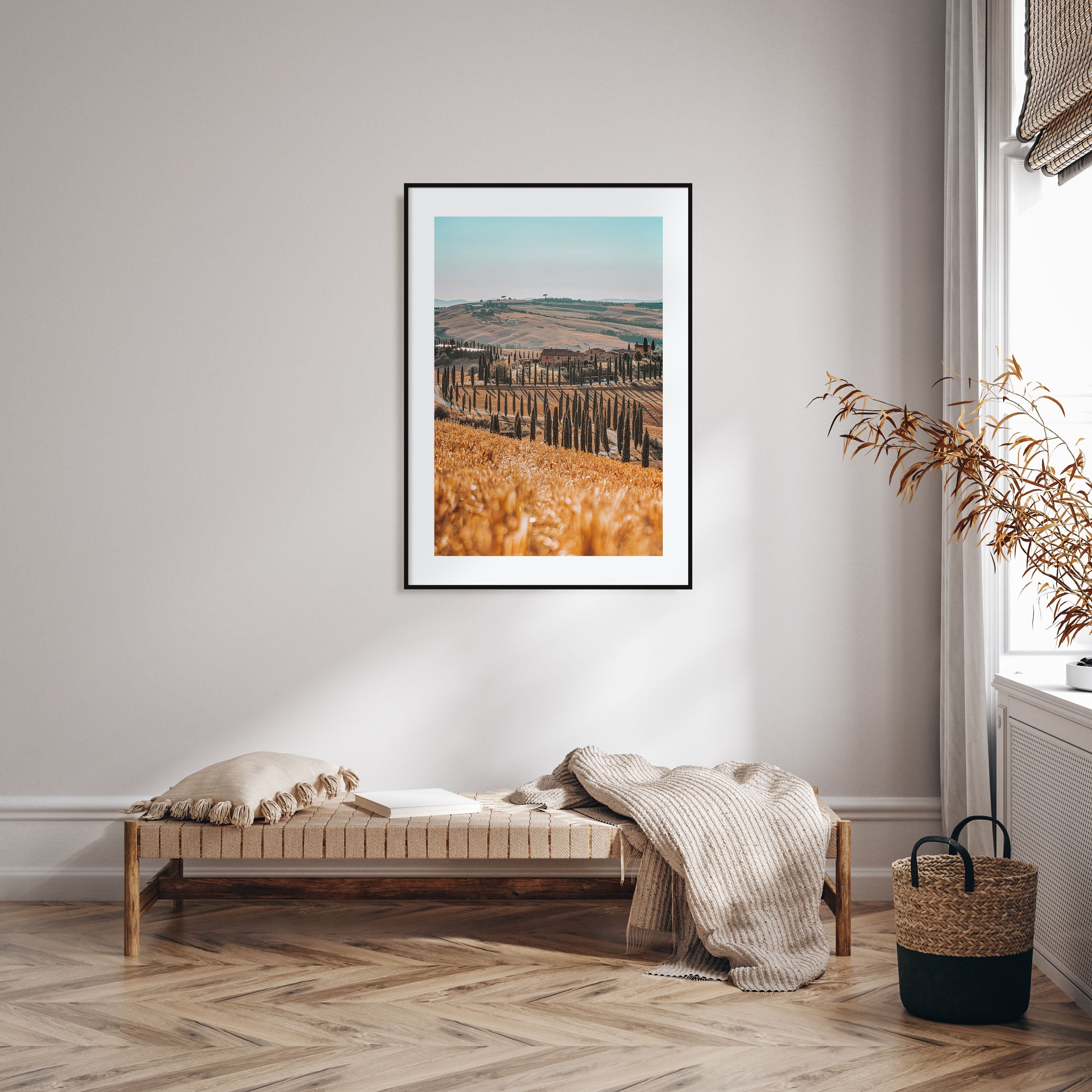 Tuscany Hillside View Photo Color Poster