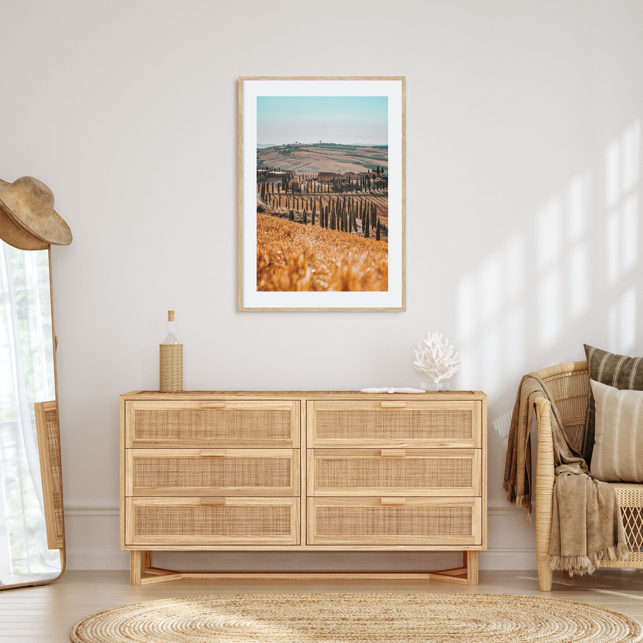 Tuscany Hillside View Photo Color Poster