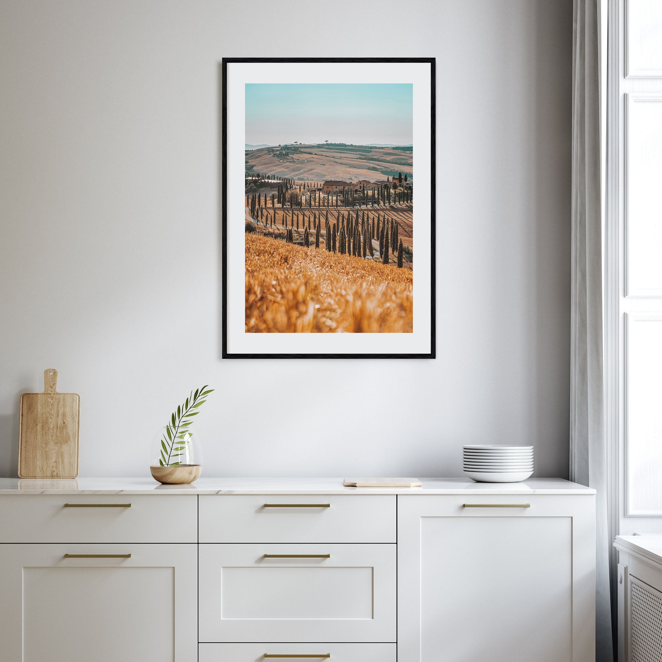 Tuscany Hillside View Photo Color Poster