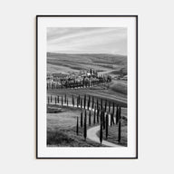 Tuscany Photo B&W Poster