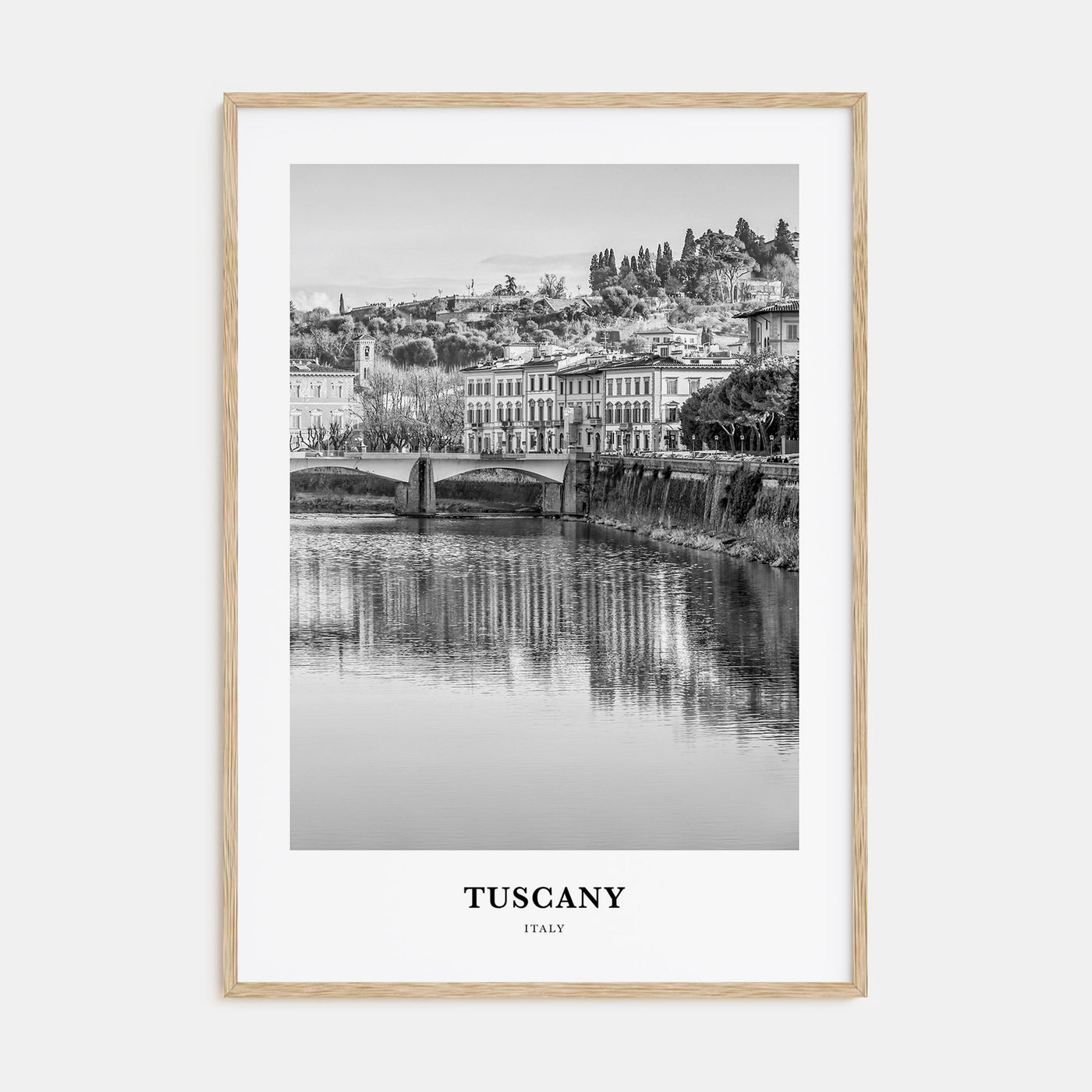 Tuscany Portrait B&W Poster