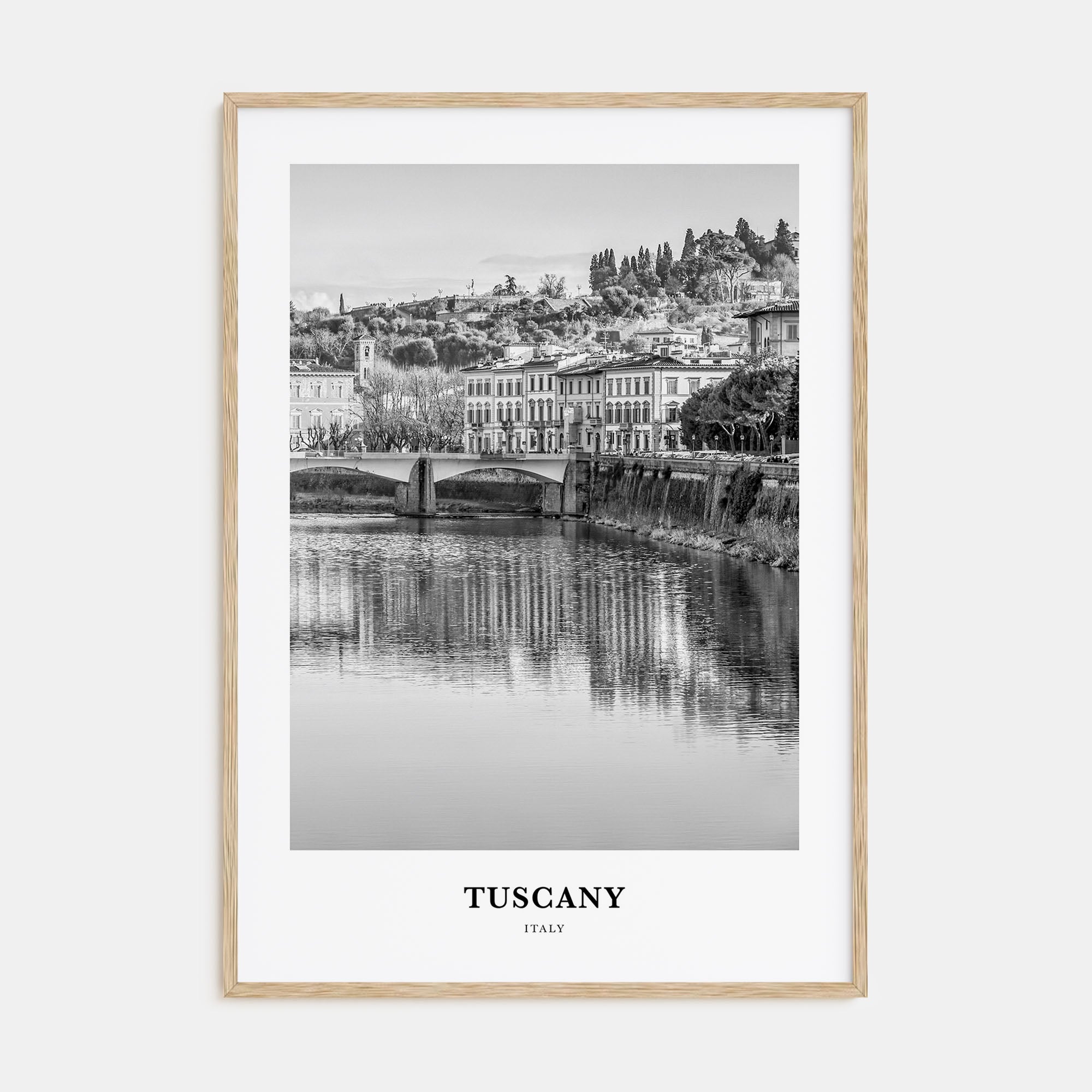 Tuscany Portrait B&W Poster