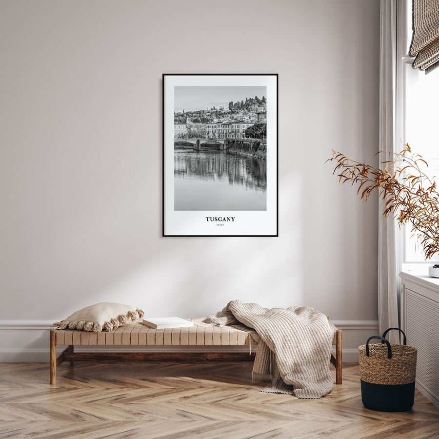 Tuscany Portrait B&W Poster
