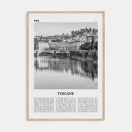 Tuscany Travel B&W Poster