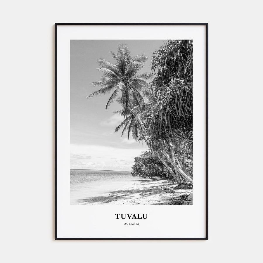 Tuvalu Portrait B&W Poster